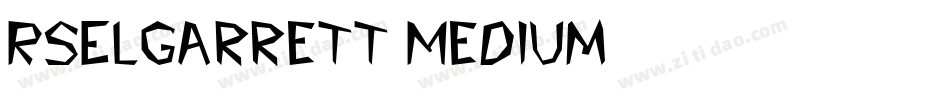 RSElGarrett Medium字体转换